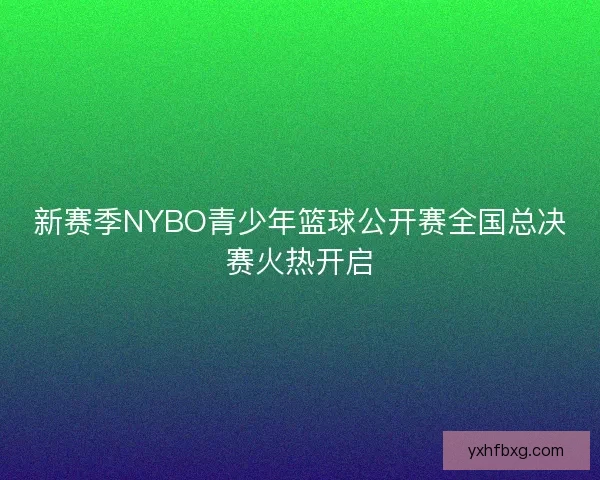 新赛季NYBO青少年篮球公开赛全国总决赛火热开启